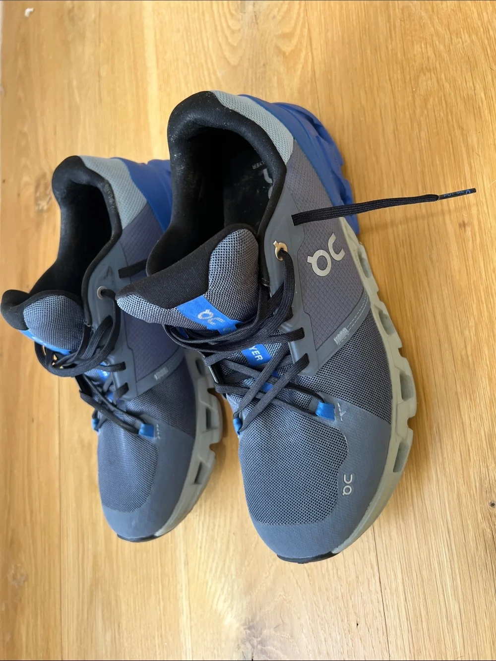 On Running Cloudflyer Men's Running Shoes - Gray and Blue